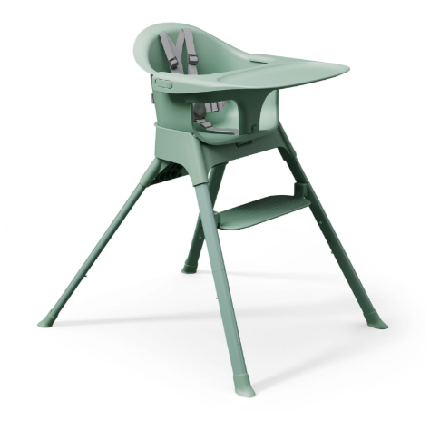 Mompush Olli 7-in-1 Convertible High Chair, Sage