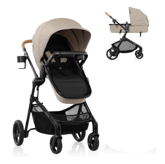 Evenflo Pivot NXT Stroller, 2025, Latte Tan