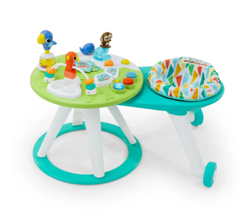Bright Starts Around We Go 2-In-1 Activity Center, Tropical Cool