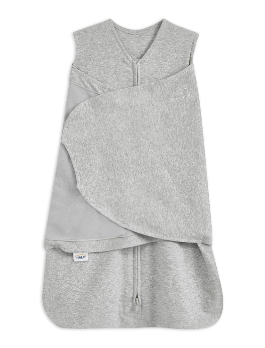 Halo SleepSack Swaddle, Small, Heather Gray