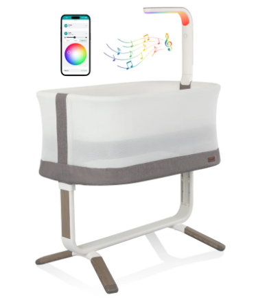 Evenflo Cora 3-Level Adjustable Bassinet, Truffle Taupe