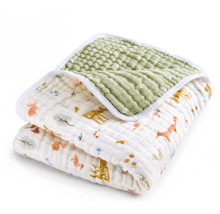 Shop Aden + Anais Essentials Classic Muslin Blanket, Sage Woodland at GoodBuy Gear