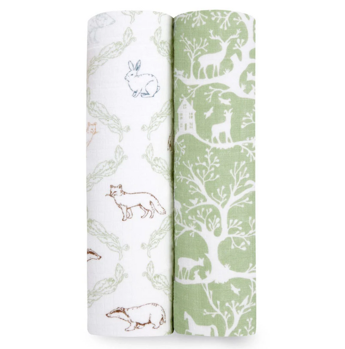 Aden + Anais Essentials Cotton Muslin Swaddle, 2Pk, Harmony