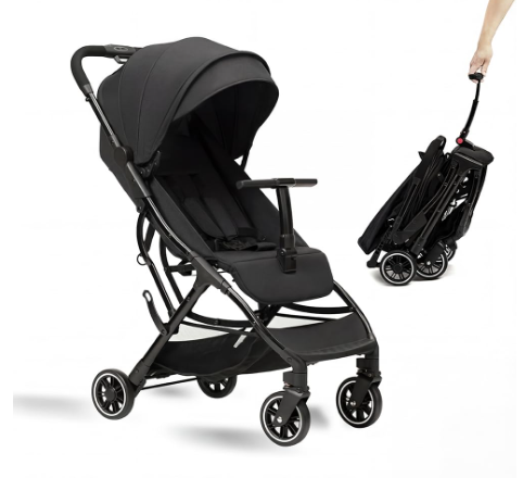 Cool Kids X3 Portable Stroller with Automatic Fold, Black, 2024