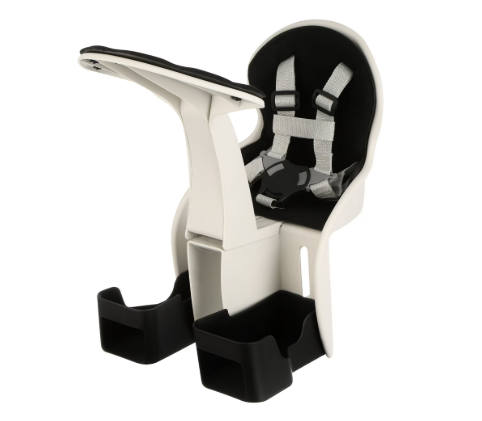 Bike Shop Center Mount Front Facing Child Carrier, Black/Gray