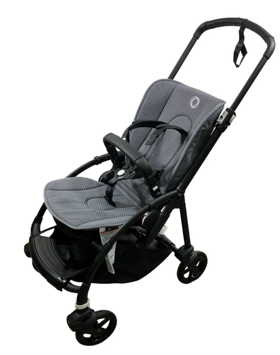 Bugaboo Bee 6 Stroller, 2021, Black, Grey Melange, without Canopy