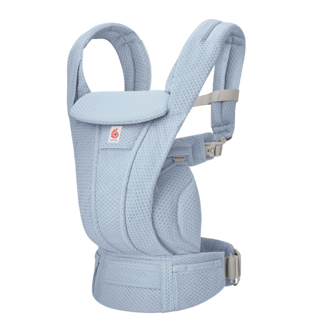 Ergobaby Omni Deluxe Baby Carrier, Mesh, Serene Blue