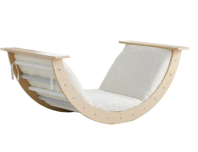 Pottery Barn Kids Indoor Arch Rocker, Sherpa White