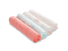 Shop Aden + Anais Cotton Muslin Swaddles Pack of 4, Full Bloom at GoodBuy Gear