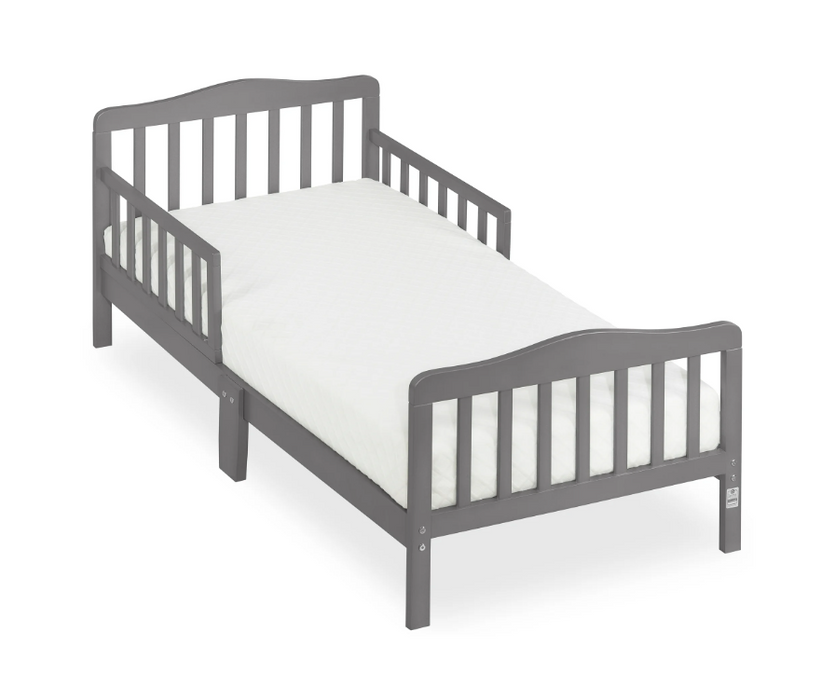 Dream On Me Classic Design Toddler Bed, Steel Grey