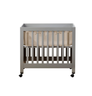 Halo BreathableBaby Mini Crib Breathable Mesh Liner, Deluxe, Sand Beach