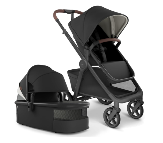 Mompush Ultimate 3 Full Size Baby Stroller with Bassinet, 2025, Midnight Origin