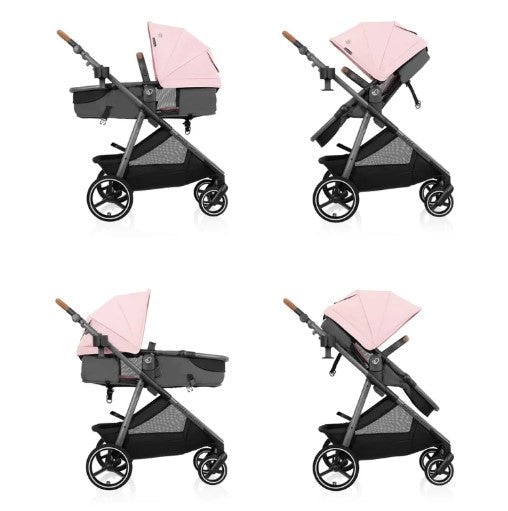 Evenflo Shyft Intuiti Travel System Stroller, 2025, Amaranth Pink