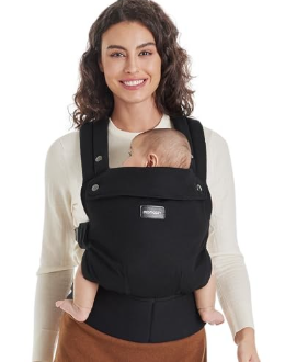 Momcozy PureHug Baby Carrier, Black, Cotton