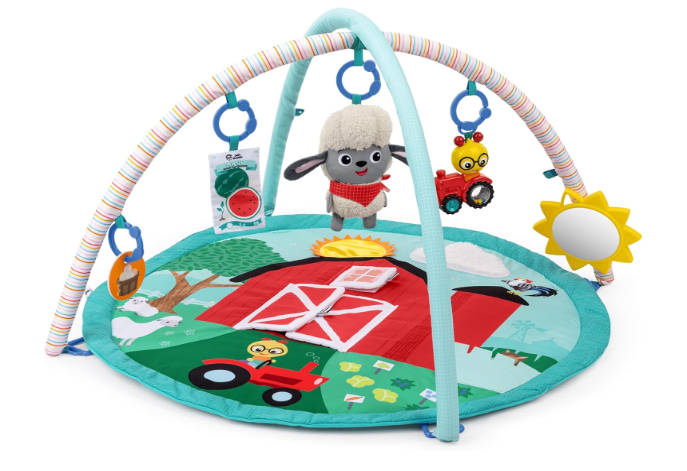 Baby Einstein Farm Explorers Touch & Feel Baby Play Gym & Mat, Happy Harvest