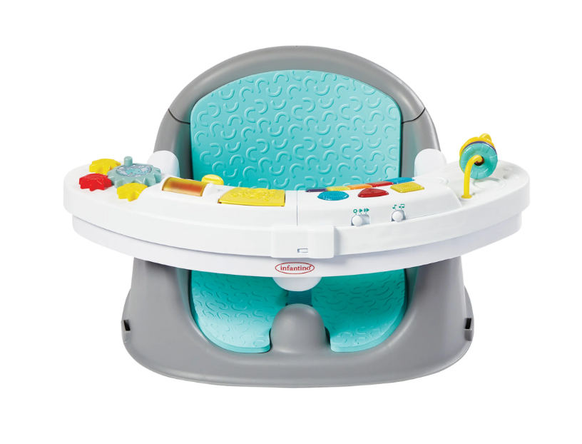 Infantino Music & Lights 3-in-1 Discovery Booster, Teal