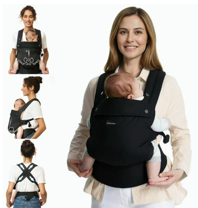 Momcozy PureHug Baby Carrier, Black, Cotton