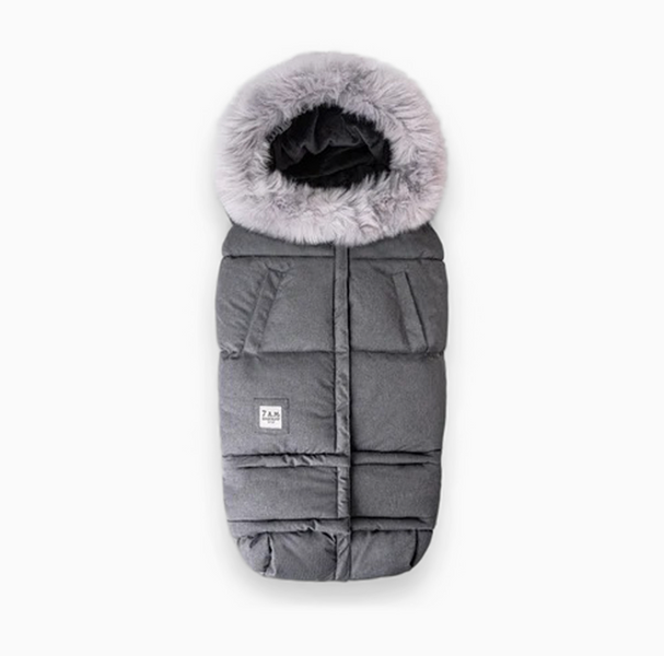 7 A.M. Enfant Blanket 212 Evolution, Heather Grey Dark Fur  display picture 3