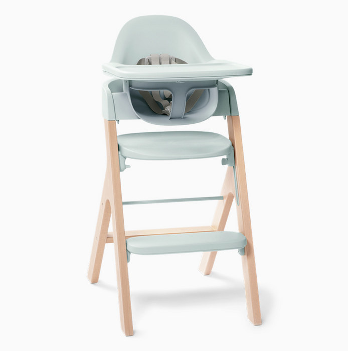 Shop Mockingbird High Chair, Mint Green, Natural Beech at GoodBuy Gear