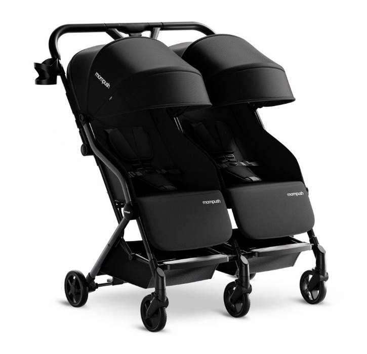 Shop Mompush Lithe Double Stroller, 2026, Black at GoodBuy Gear
