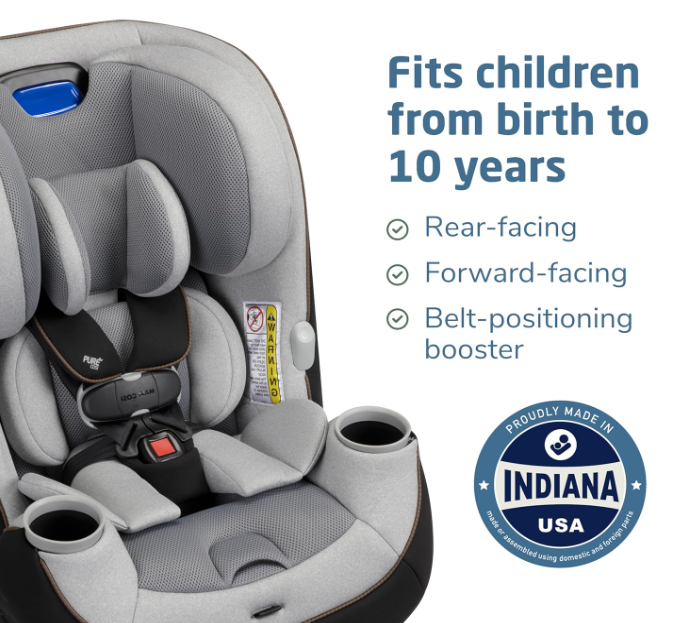 Maxi-Cosi Pria Chill All-In-One Convertible Car Seat, 2025, Gray