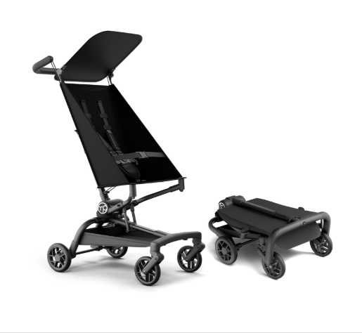 Mompush Jeto Lightweight Travel Stroller, Black, 2025
