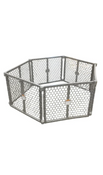 Shop Regalo 2-in-1 Plastic Play Yard and Safety Gate, Gray at GoodBuy Gear