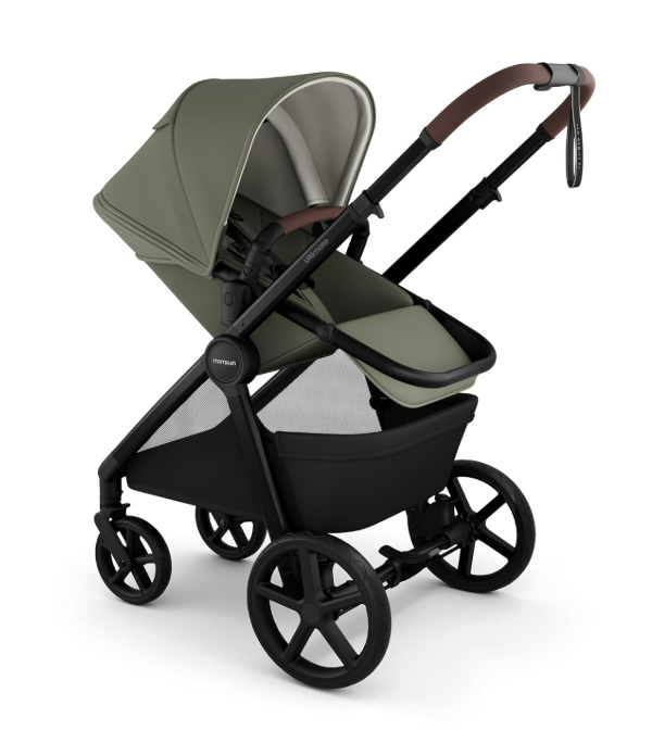 Shop Mompush Ultimate 3 Full Size Baby Stroller with Bassinet, 2025, Forest Moss at GoodBuy Gear