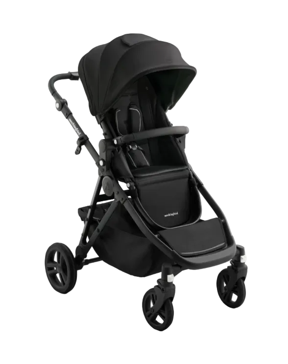Mockingbird Single to Double 3.0 Stroller, 2025, Charcoal with