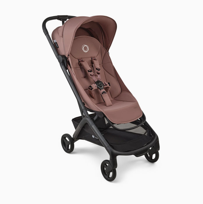 Shop Bugaboo Butterfly 2 Stroller, 2025, Black, Dusty pink, Dusty pink at GoodBuy Gear