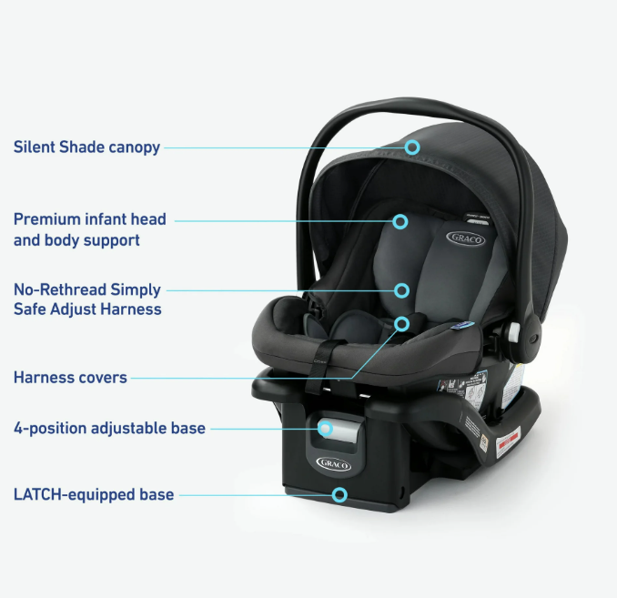Shop Graco SnugRide LX Infant Car Seat, 2023, Elko at GoodBuy Gear