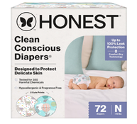 Shop Honest Company Clean Conscious Diapers Pack, Newborn, 72 Count, Above It All + All the Alpacas at GoodBuy Gear