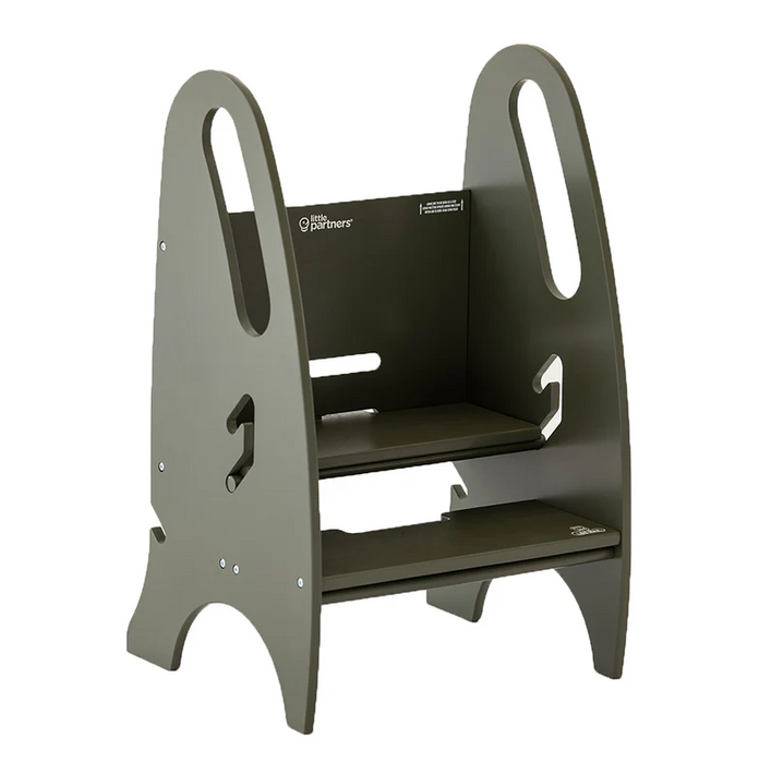 Shop Little Partners 3-in-1 Growing Step Stool, Olive Green at GoodBuy Gear
