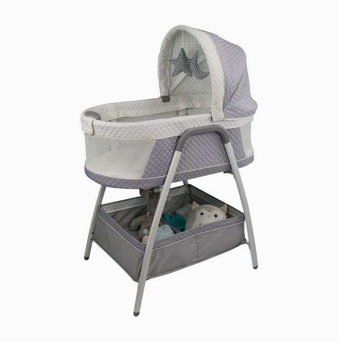 TruBliss Journey 2 in 1 Bassinet, Soft Grey