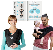 Shop Baby K'tan Baby Carrier, Black, Breeze, Large at GoodBuy Gear