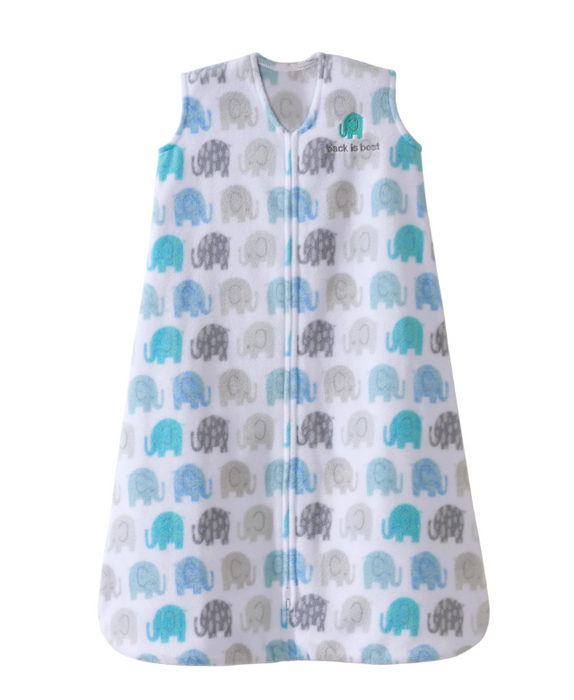 Halo Micro-Fleece SleepSack, Large, Textured Elephant