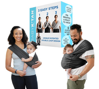 Shop Baby K'tan Baby Carrier, Active, Heather Black, Large at GoodBuy Gear