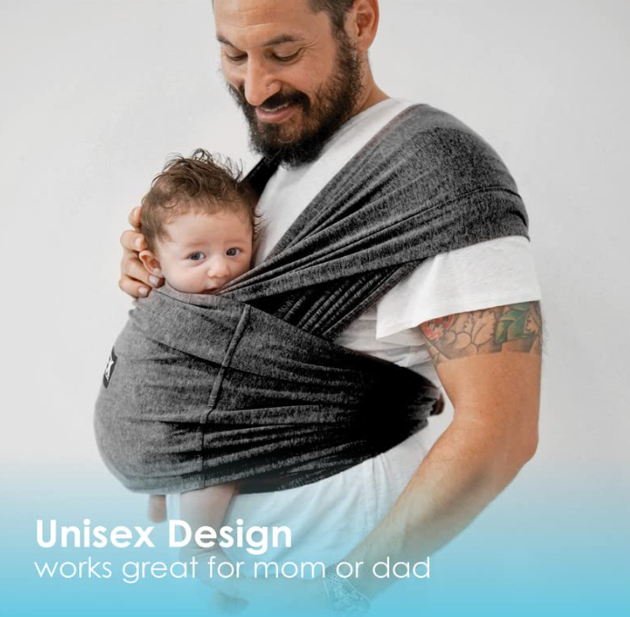 Shop Baby K'tan Baby Carrier, Active, Heather Black, Large at GoodBuy Gear