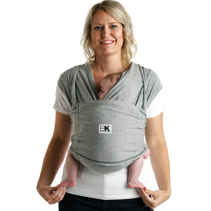 Baby K'tan Active Baby Carrier, Heather Gray, Small (6-8 months)
