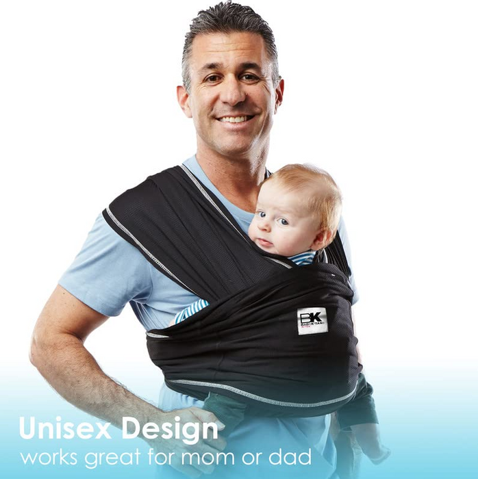 Baby K'tan Baby Carrier, Active, Black, Large