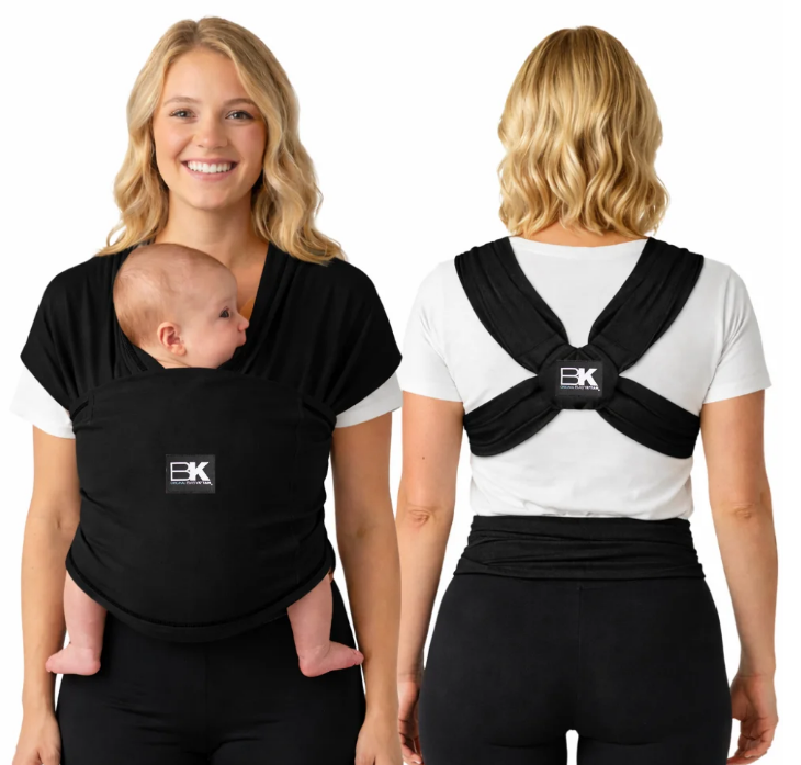 Baby K'tan Baby Carrier, Black, Medium, Original
