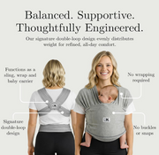 Shop Baby K'tan Baby Carrier, Heather Gray, Original, X-Large at GoodBuy Gear