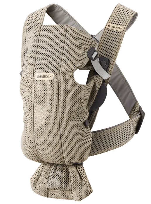 BabyBjorn Baby Carrier Mini, Gray Beige 3D Mesh