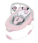 Shop Bright Starts Vibrating Bouncer, Minnie Mouse Rosy Skies at GoodBuy Gear