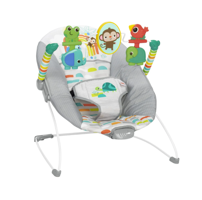 Bright Starts Vibrating Bouncer, Playful Paradise