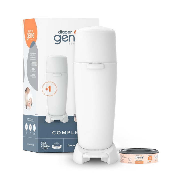 Shop Diaper Genie Complete Diaper Pail, White at GoodBuy Gear