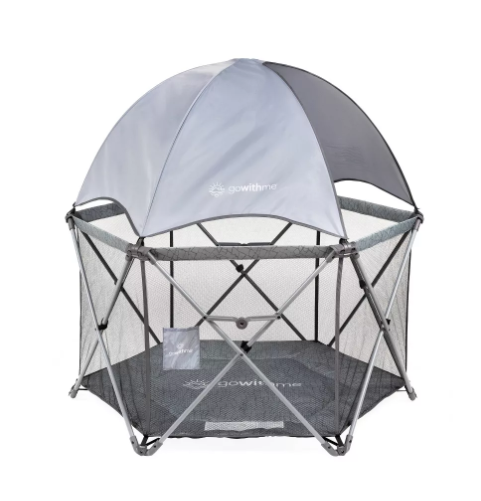 Shop Baby Delight Go With Me Eclipse Portable Playard, Elephant Grey, Deluxe at GoodBuy Gear