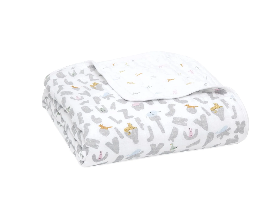 Shop Aden + Anais Essentials Classic Muslin Blanket, Alphabet Animals at GoodBuy Gear