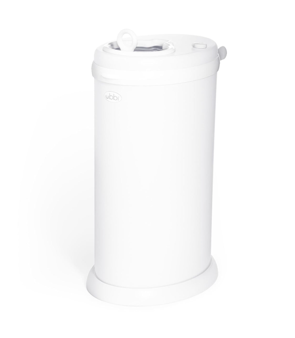 Ubbi Diaper Pail, White