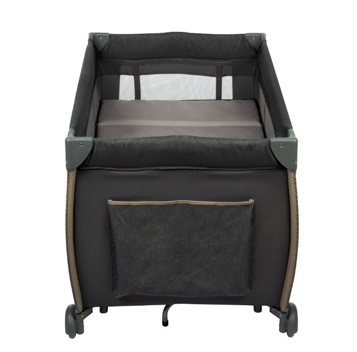 Monbebe Play Yard with Full-Size Rocking Bassinet, Castle Point